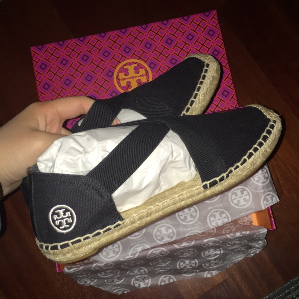BRAND NEW Tory Burch Catalina Espadrilles- Black